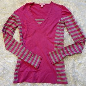 Lilly Pulitzer Stripped V-Neck Sweater